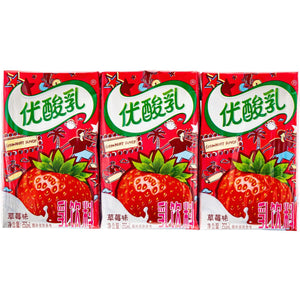 伊利优酸乳 草莓味250ml