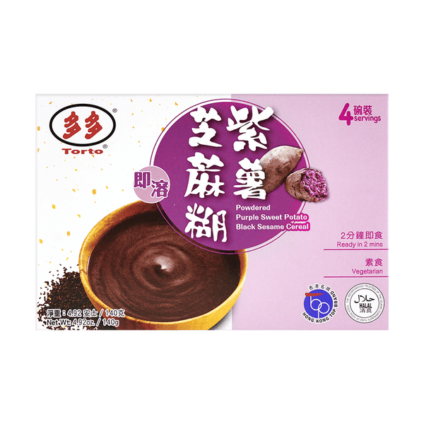Hong Kong Duoduo Purple Sweet Potato Sesame Paste 4 bowls 140g