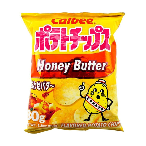 日本CALBEE卡乐比 经典原切薯片 蜂蜜黄油味80g