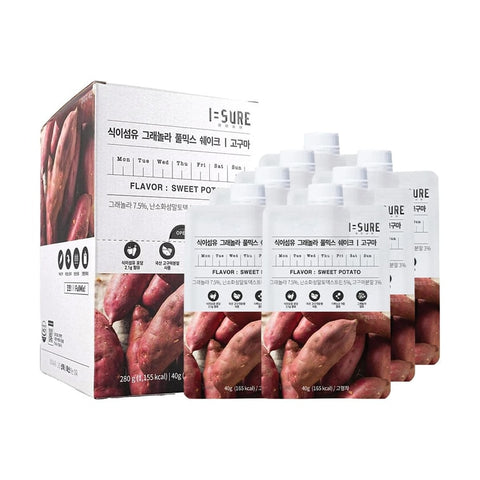 I SURE Sweet Potato High Fiber Protein Grain Milkshake 7 packs 280g
