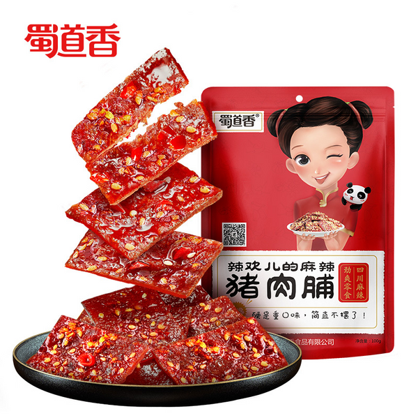 蜀道香 麻辣猪肉脯60g