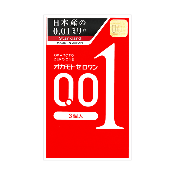 日本OKAMOTO冈本 001系列 超薄安全避孕套 3只装