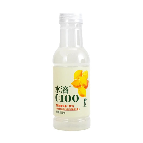 水溶C100 果汁饮料 柠檬味445ml