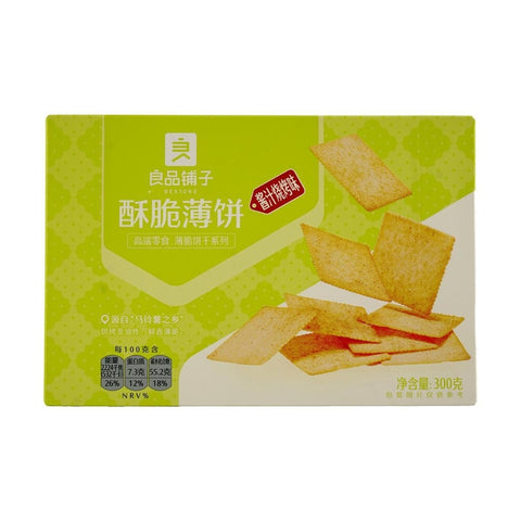 良品铺子 酥脆薄饼 酱汁烧烤味300g