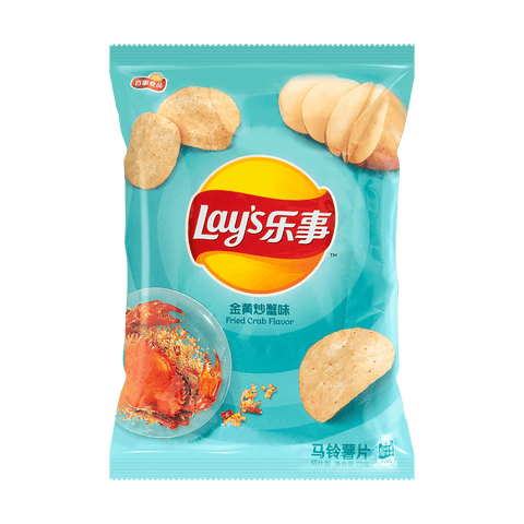 乐事 薯片 金黄炒蟹味70g