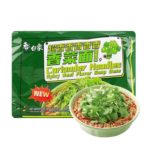 白象 香菜面 方便面 五连包575g