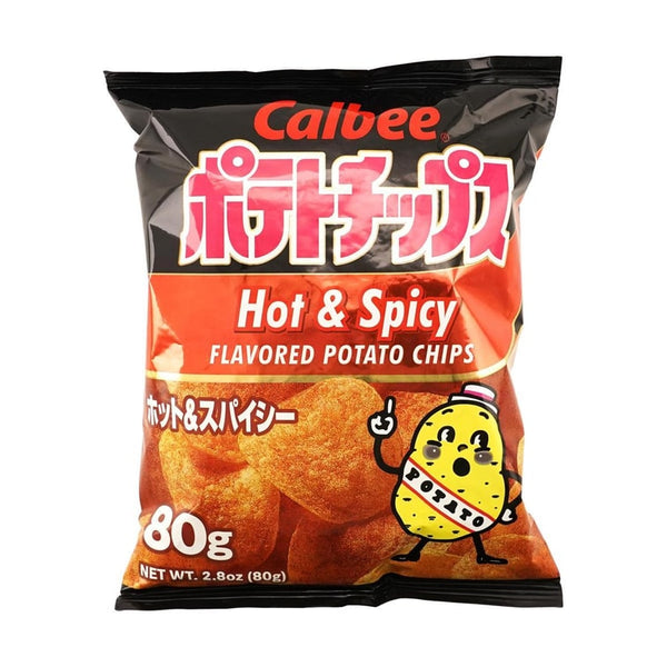 日本CALBEE卡乐比 经典原切薯片 热辣味80g