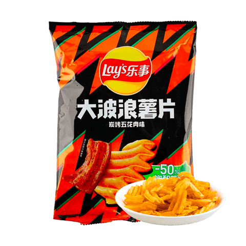 乐事 大波浪薯片 碳烤五花肉味70g