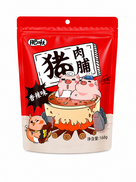 肥啾猪肉脯（香辣味）168g
