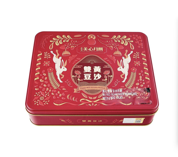 香港美心 双黄豆沙月饼 4枚入 740g