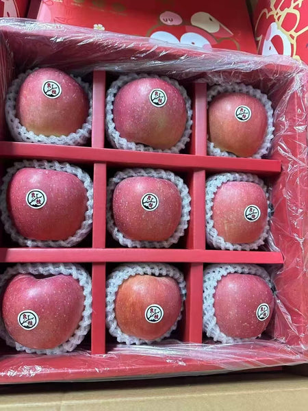 空运新鲜 良枝富士苹果 1盒9颗