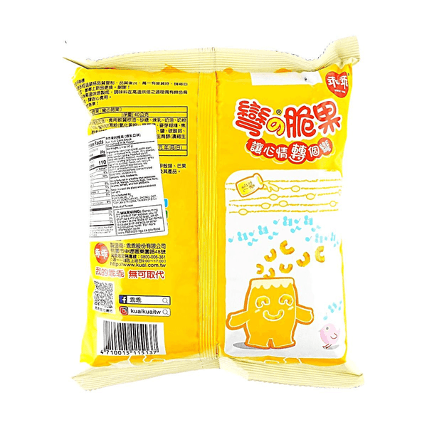 台湾乖乖 弯的脆果 炼乳味 52g