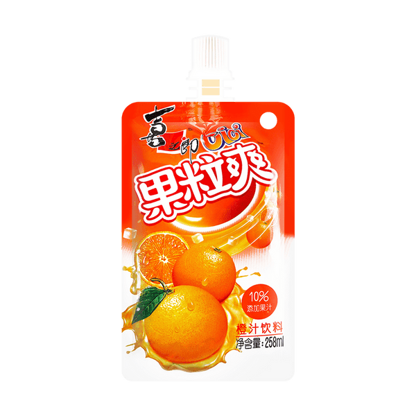 喜之郎 CICI 香橙汁果粒爽果冻饮料258ml