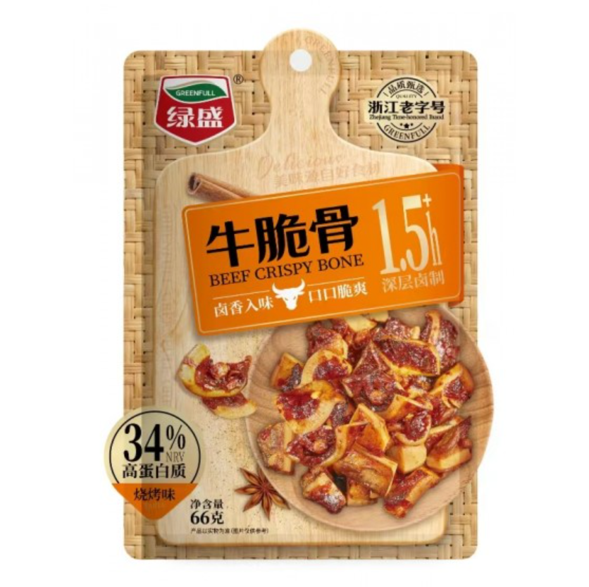 绿盛 牛脆骨 烧烤味66g