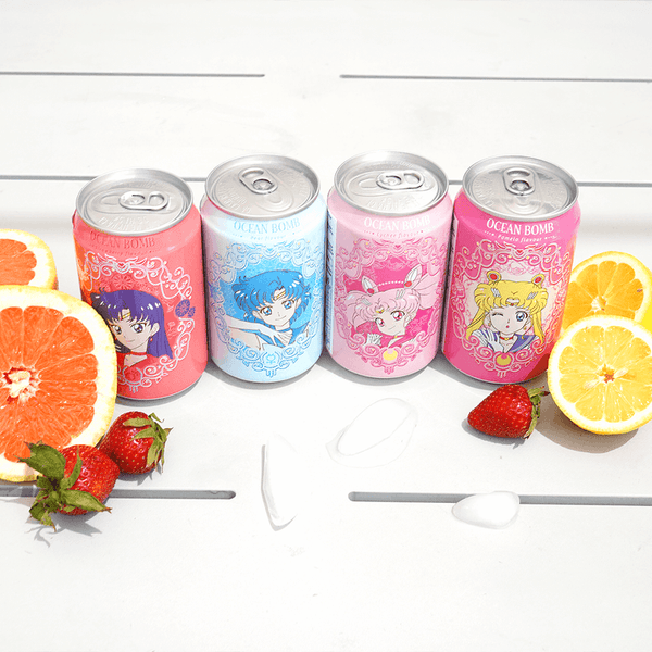 台湾OCEAN BOMB×美少女战士联名款 黄金柚风味气泡水330ml