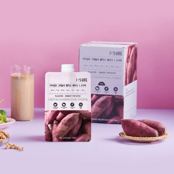 I SURE Sweet Potato High Fiber Protein Grain Milkshake 7 packs 280g