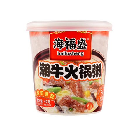 Haifu Shengchao Beef Hotpot Porridge 40g