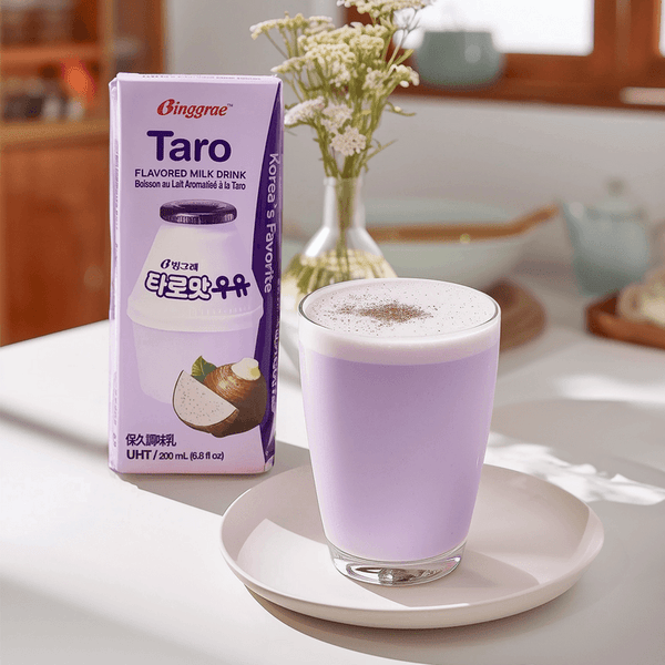 韩国BINGGRAE宾格瑞 香芋牛奶200ml6瓶
