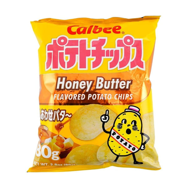 日本CALBEE卡乐比 经典原切薯片 蜂蜜黄油味80g