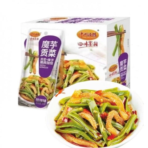 [60% off clearance expiring on August 21, 2025] Zhongzhou Yuguan Konjac Tribute Vegetable Hot and Sour Flavor 15g*20 small bags