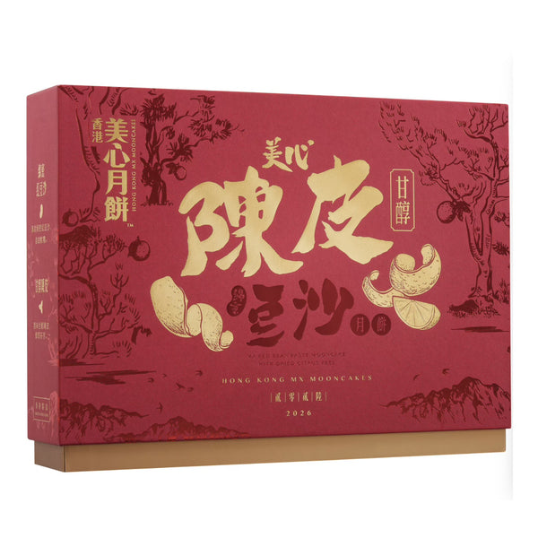 香港美心 陈皮豆沙月饼 6枚入 420g