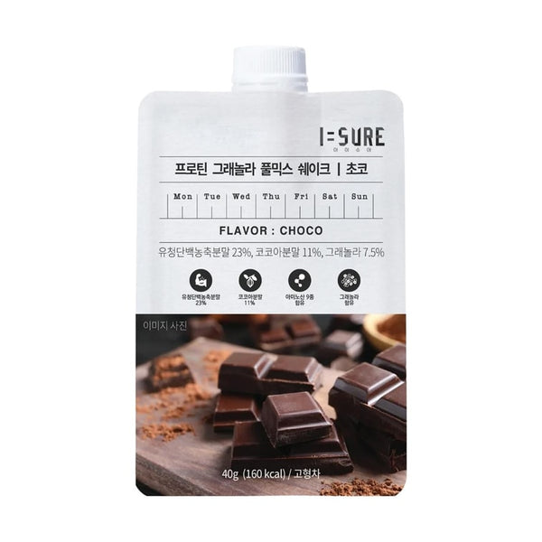 I SURE Chocolate Protein Milkshake 7 packs 280g