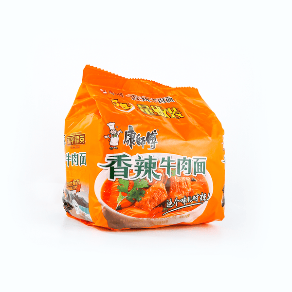 康师傅 香辣牛肉面 五连包520g