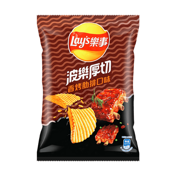 乐事 薯片 波乐厚切香烤肋味59.5g