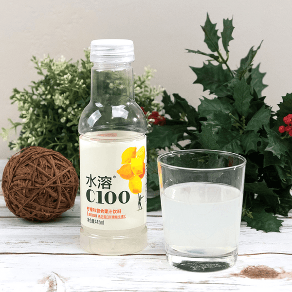 水溶C100 果汁饮料 柠檬味445ml