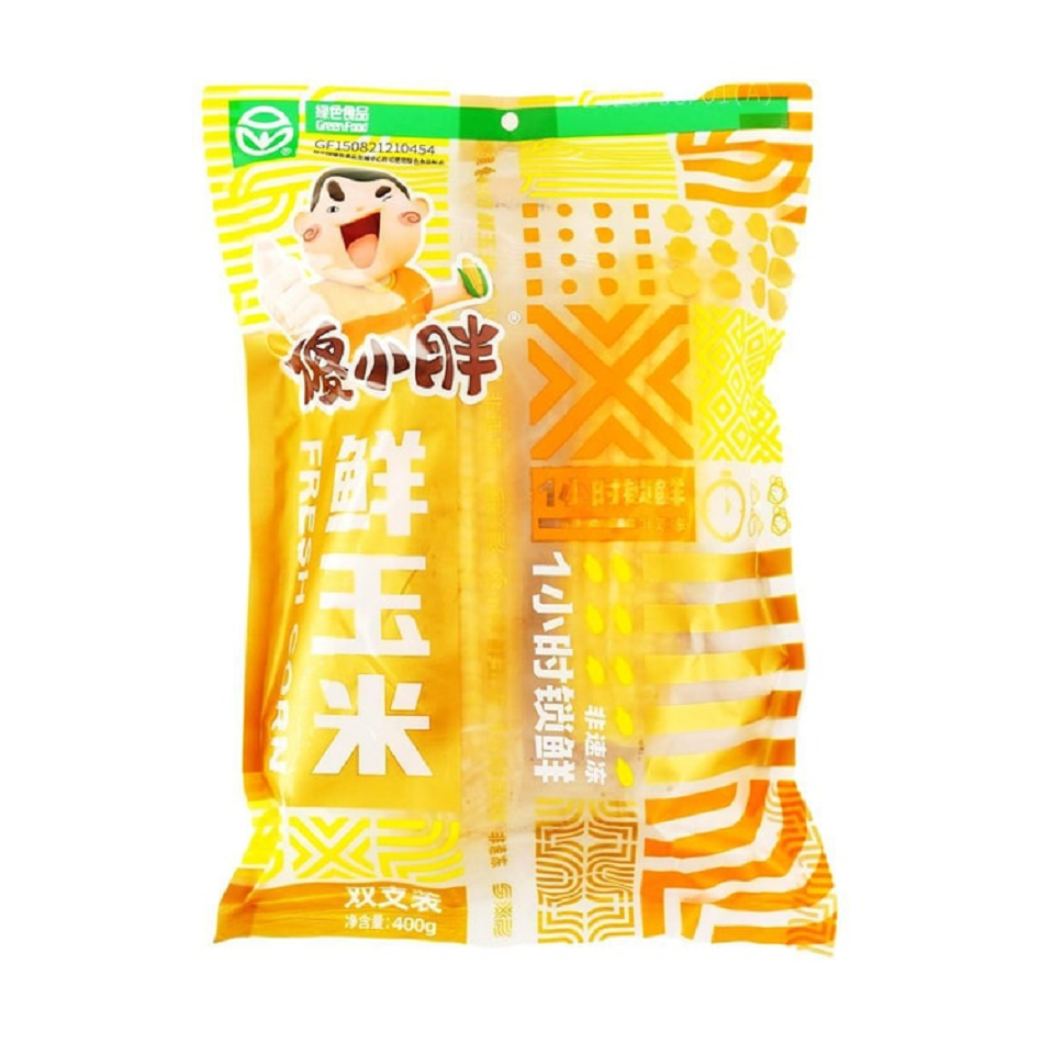 傻小胖 甜糯玉米 2支装 400g【健康低脂代餐早餐】