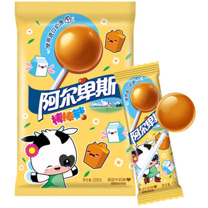 Alps Premium Milk Flavor Lollipops 20 Count 200g
