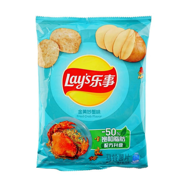 乐事 薯片 金黄炒蟹味70g