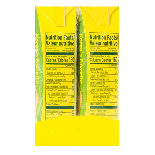韩国BINGGRAE宾格瑞 香蕉牛奶200ml*6瓶