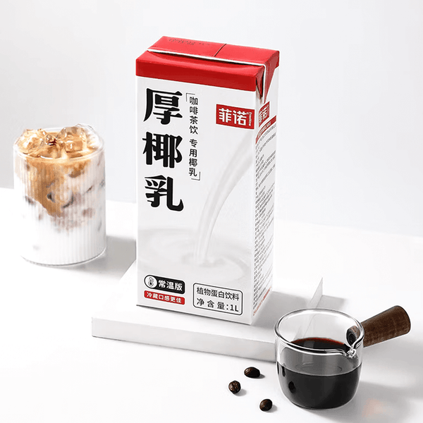 网红爆款 菲诺 厚椰乳980ml【生椰拿铁必备】