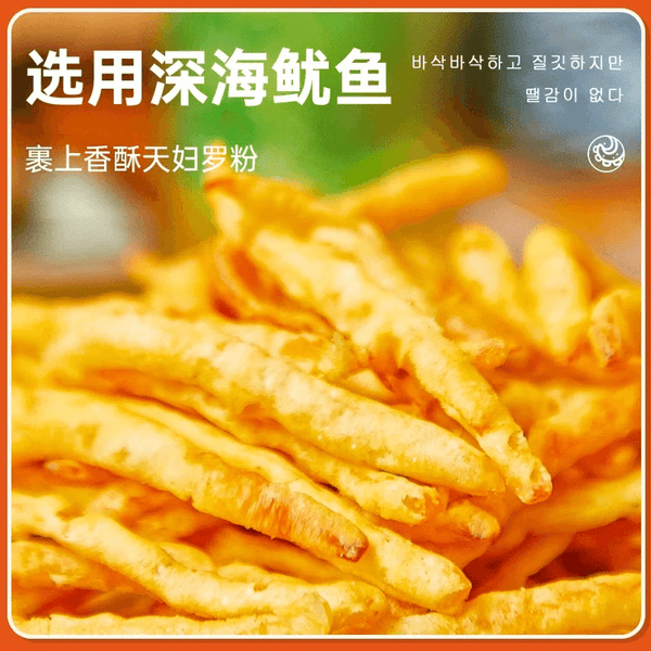 卜奇脆 天妇罗鱿鱼条 蒜香黄油味30g