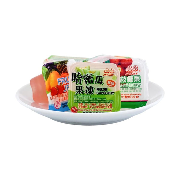 晶晶 椰果果冻礼盒哈密瓜+荔枝+水蜜桃味1100g
