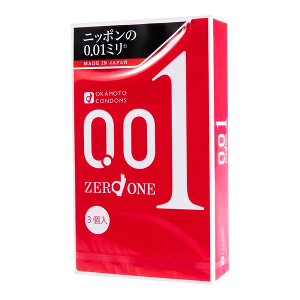 日本OKAMOTO冈本 001系列 超薄安全避孕套 3只装