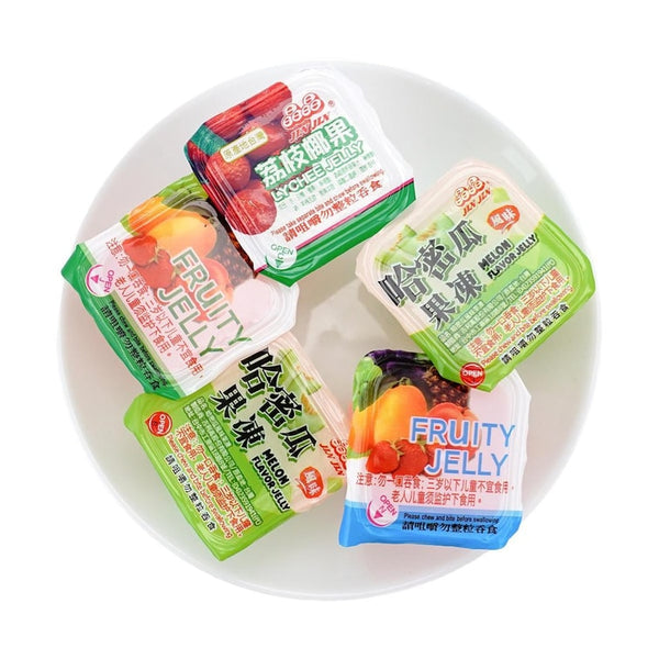 晶晶 椰果果冻礼盒哈密瓜+荔枝+水蜜桃味1100g