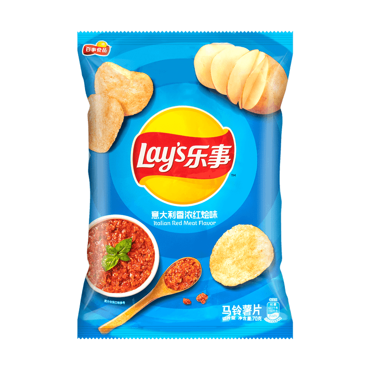 Lay's Potato Chips Italian Red Stew Flavor 70g
