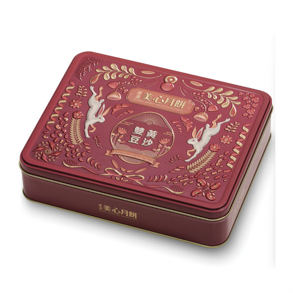 香港美心 双黄豆沙月饼 4枚入 740g