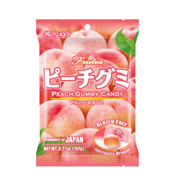 日本KASUGAI春日井 水果QQ软糖 白桃味107g