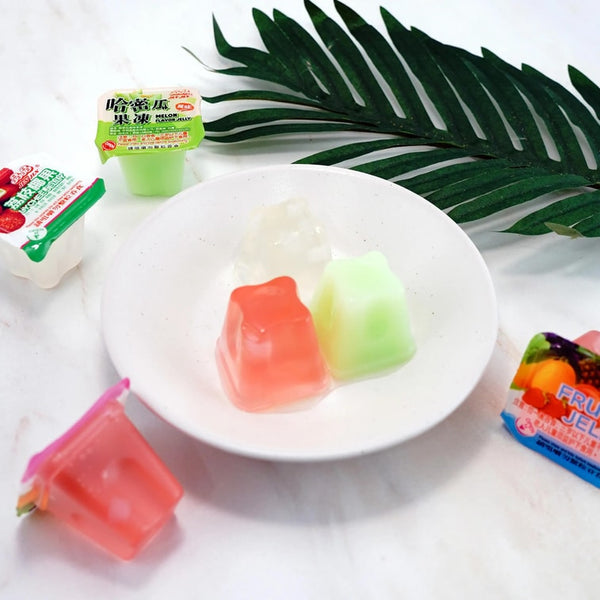 晶晶 椰果果冻礼盒哈密瓜+荔枝+水蜜桃味1100g