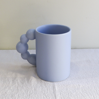 Tagi旋转糖葫芦手柄陶瓷咖啡马克杯（天际蓝）280ml
