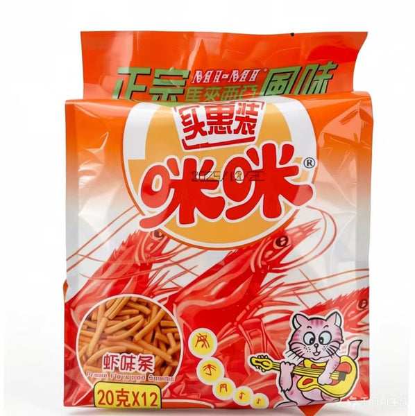咪咪 虾味条 实惠装 12包入240g