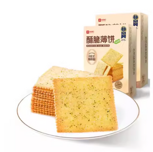 良品铺子 酥脆薄饼 海苔味300g