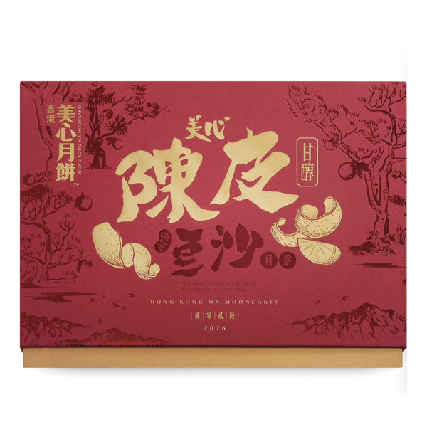 香港美心 陈皮豆沙月饼 6枚入 420g