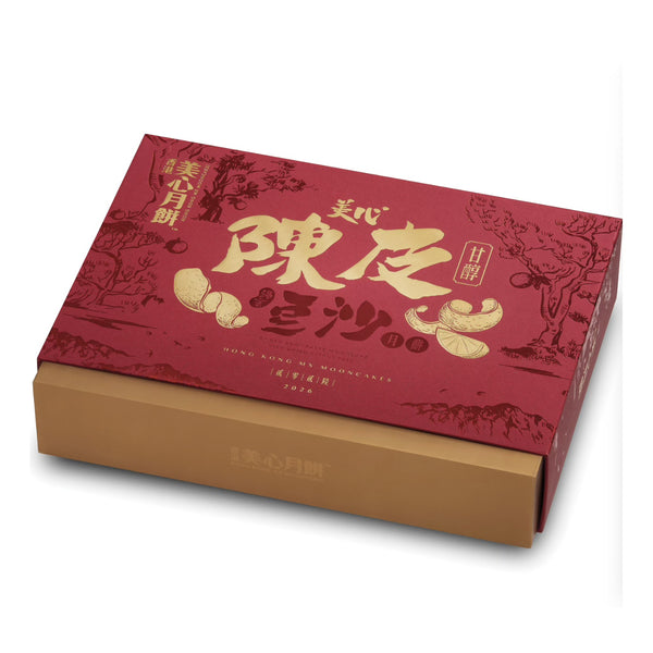 香港美心 陈皮豆沙月饼 6枚入 420g